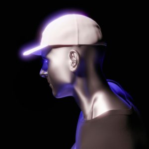 Baseball cap on a white mannequin head