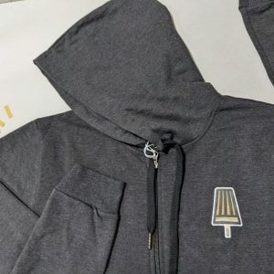 Black zip-up hoodie